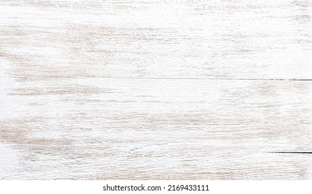 Old threadbare white painted wooden texture, wallpaper and background