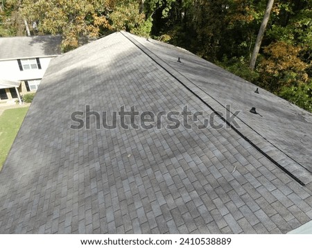 Old Three Tab Roof Drone Inspection