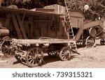 old threshing machine