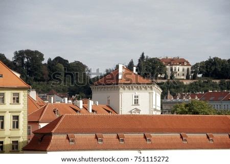 Old tiled roofs, Czech republic