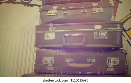 old time luggage