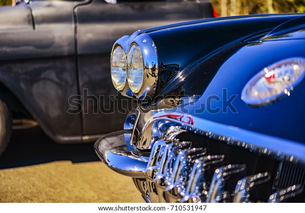 Old timer\
American muscle car section\
detail