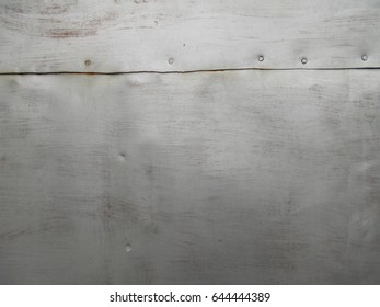 Old Tin Metal Texture With Rivets.Gray Background.