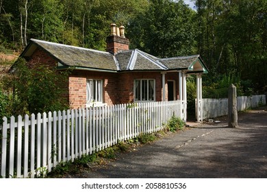 An Old Toll House On A Country Road In Shropshire