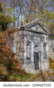 Old Tombs On Baikove Cemetery In Kyiv