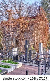 Old Tombs On Baikove Cemetery In Kyiv