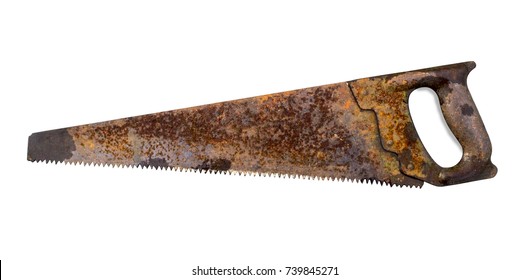 An old tool covered with years of corrosion. Rusty tool