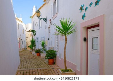 The old town of Albufeira in Portugal, fotografie de stoc