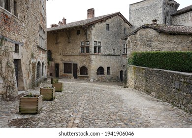 Old Town In French City Of Pérouges