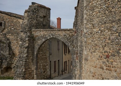 Old Town In French City Of Pérouges