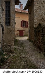 Old Town In French City Of Pérouges