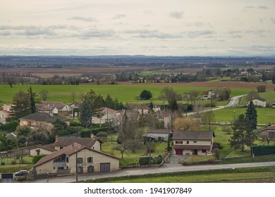 Old Town In The French City Of Pérouges