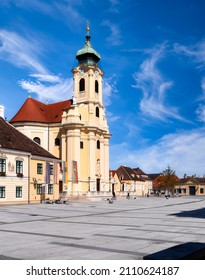 Old Town Hall And Parish Church On The Schloßplatz In Laxenburg, Austria - Historical Building