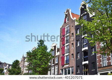 Similar – Beautiful Architecture Of Dutch Houses In Amsterdam