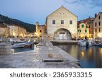 Old town Hvar island in the evening, Dalmatia, Croatia