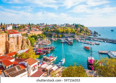 Old town (Kaleici) in Antalya, Turkey - Shutterstock ID 597156353