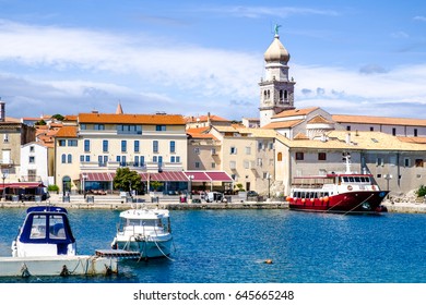 Old Town Of Krk On The Croatian Island Krk