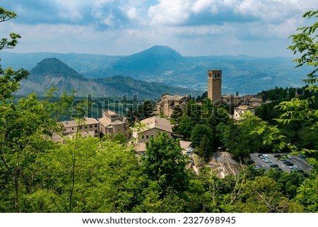 Old Town of San Leo - Italy Foto stock © 