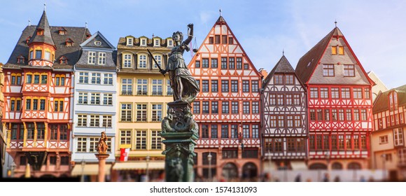  Old Town Square Romerberg In Frankfurt, Germany 