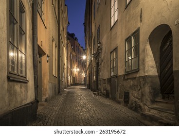 Old Town in Stockholm, Sweden, at night. - Powered by Shutterstock