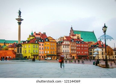 Old Town In Warsaw, Poland.