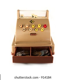 old toy cash register