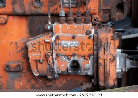Old Tractor Fuel System: Rusty YuMZ Engine Parts
