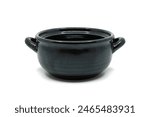 Old traditional black earthen pot