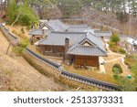 An old traditional Korean house (hanok) in Gangneung, South Korea.