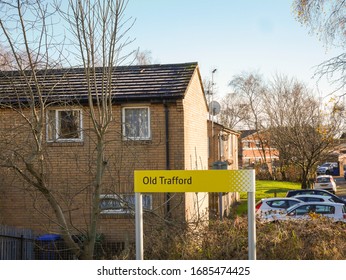 Old Trafford Manchester Metrolink Station Sign