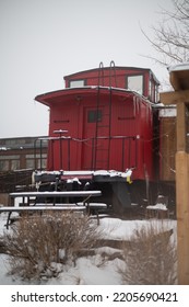 An Old Train Car Sits In Nederland, Hosting A Comfy Breakfast Joint Inside