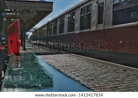 Old train carrage at the station