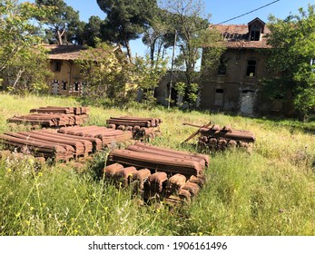 Old Train Station In Beqaa Valley In Lebanon