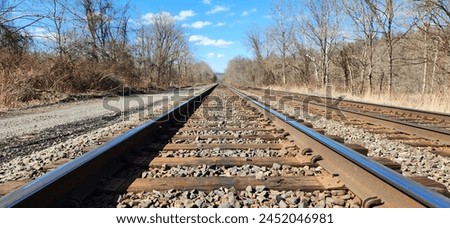 Similar – Image, Stock Photo Train on the tracks to Denali National Park, Alaska USA