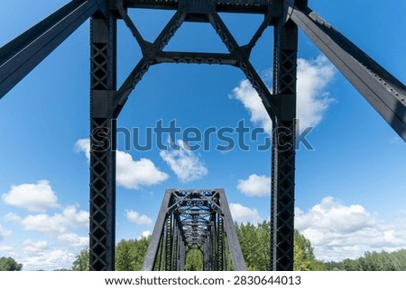 Old train trestle converted into a walking bridge