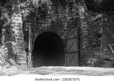 Old Train Tunnel On Elroy To Sparta Wisconsin Nature Bike Trail