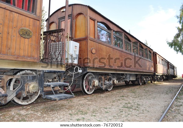 Old Train wagons in\
Jordan