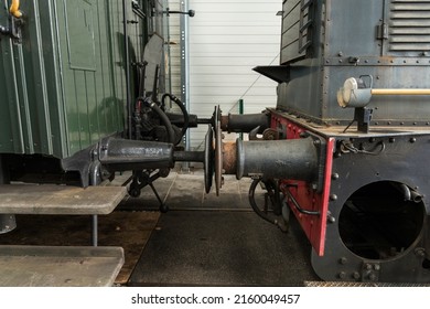 old trains stock buffers from metal