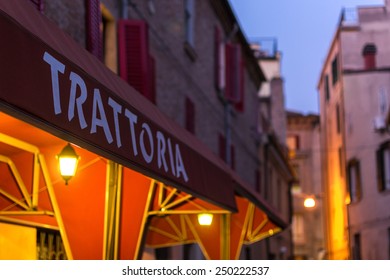 Old trattoria in the downtown of Ferrara city - Powered by Shutterstock