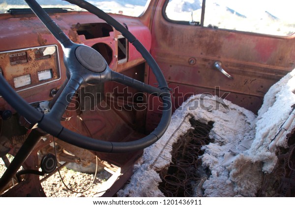 Old Truck Desert Interior Stock Photo Edit Now 1201436911