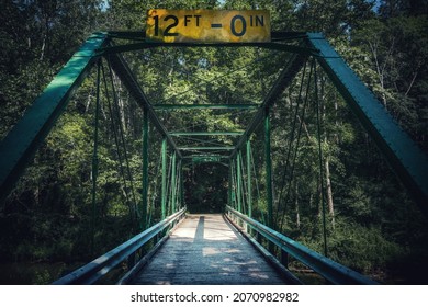 An Old Truss Bridge At A Delaware Water Gap In New Jersey