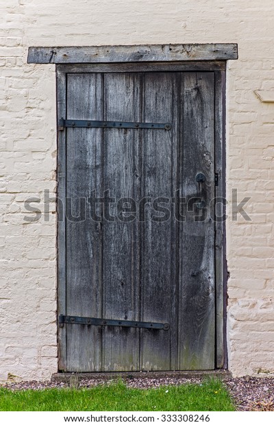 Old Tudor Wooden House Back Door Stock Photo Edit Now 333308246