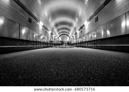 Similar – the tunnel Deserted Tunnel