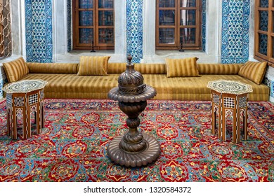 Old Turkish Ottoman House Living Room And Stove 