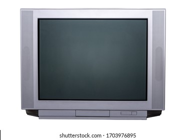 Old Tv Isolated White Background