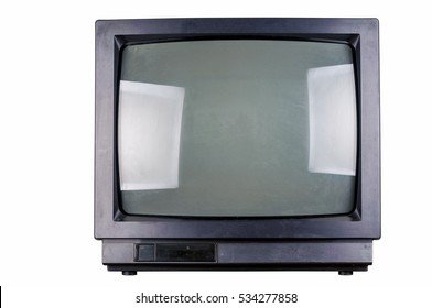 The old TV on the isolated - Shutterstock ID 534277858