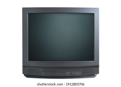 The old TV on the isolated.Retro technology concept. - Shutterstock ID 1912803706