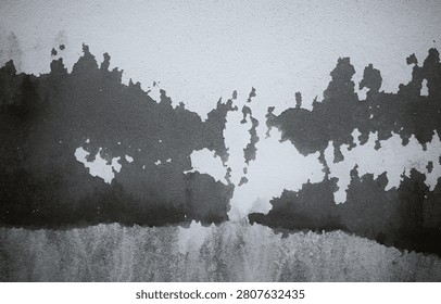 An old, unsightly cement wall surface
