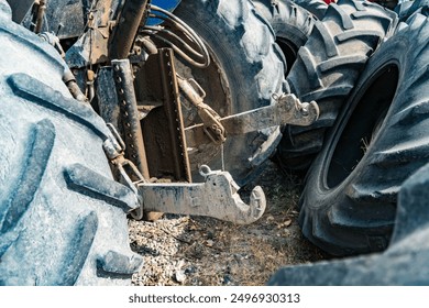 old and unusable truck and tractor tires in the scrapyard - Powered by Shutterstock