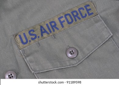 Old Us Air Force Uniform With Badge